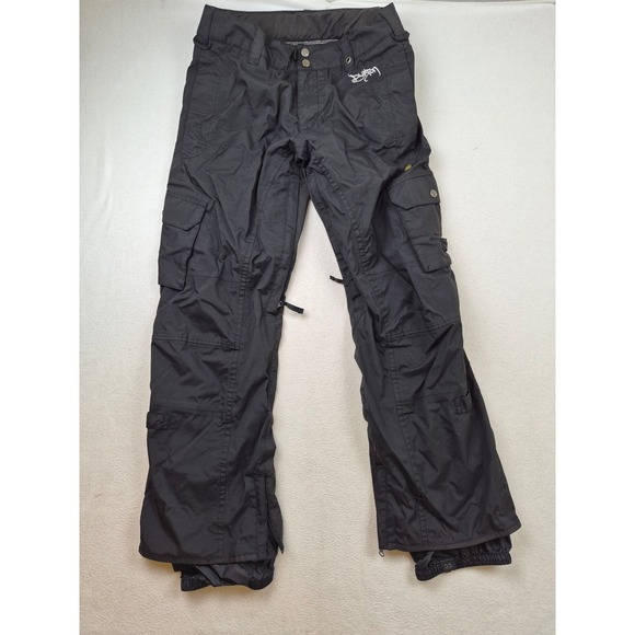 Burton Pants - Burton Stow Cargo Pants Black Womens Size Small Adjustable Waist Snowboard